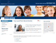 Tablet Screenshot of friernbarnetdental.com